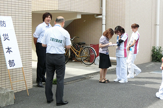 防災訓練の様子