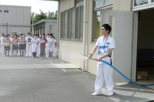 防災訓練の様子