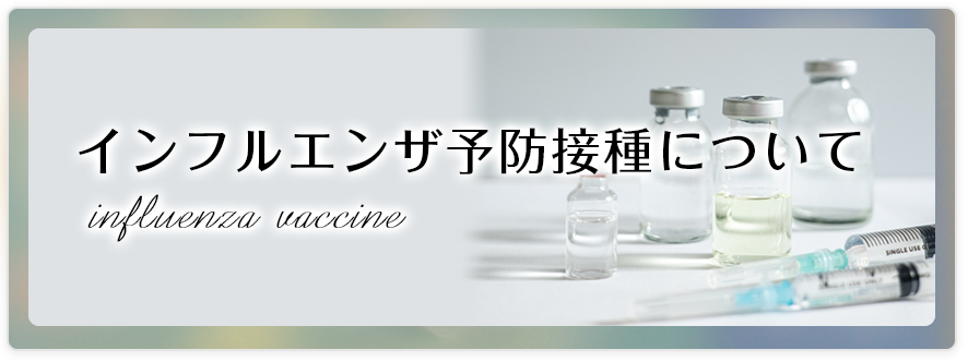 インフルエンザ予防接種について
